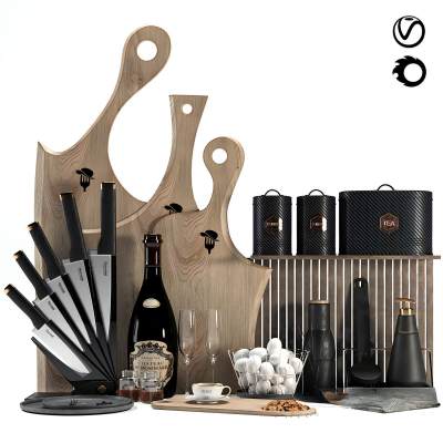 现代刀具砧板厨房器具